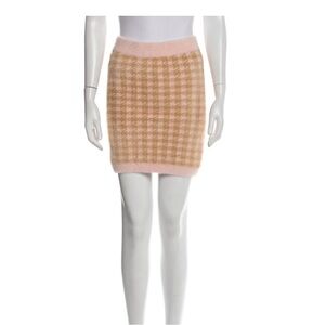 Stylish Tan and Cream Skirt
